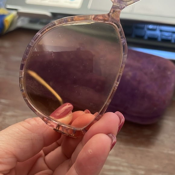 Gucci vintage GG2289 BT6 oversized rounded full rim pink tortoise gold metallic - Picture 10 of 16